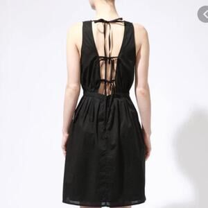 Girl. Band of Outsiders black sheer agatha dress